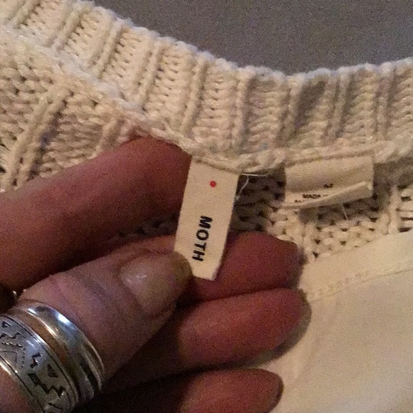 Beautiful anthropology moth sweater with shirt - Picture 3 of 8